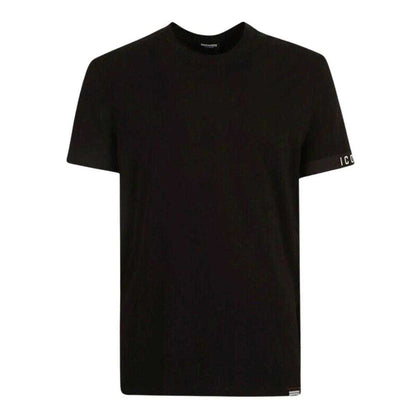 Black - Front - DSquared2 Mens Icon Logo T-Shirt