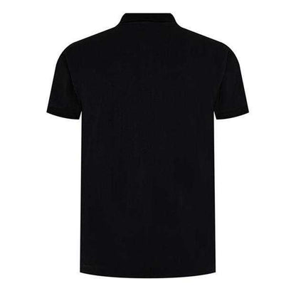 Black - Back - Moschino Mens Swim Logo Polo Shirt