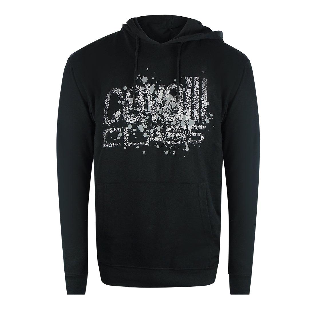 Black - Front - Cavalli Class Mens Spray Logo Hoodie