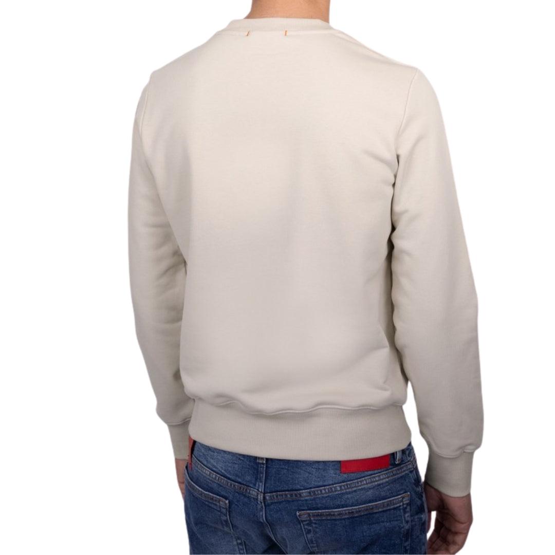 Cream - Back - Parajumpers Mens K2 Bone Sweatshirt