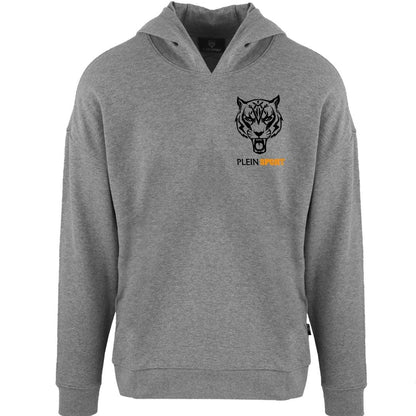 Grey - Front - Plein Sport Mens Tiger Logo Hoodie
