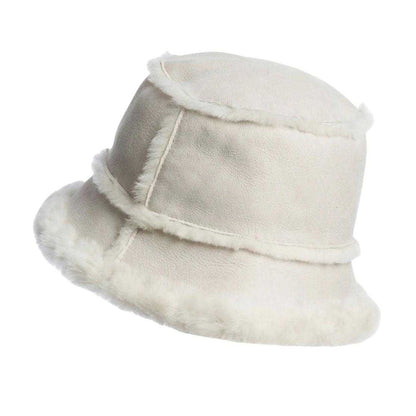 Light Grey - Back - Parajumpers Unisex Adult Shearling Bucket Hat