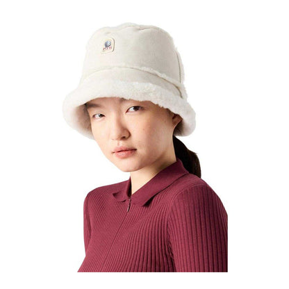 Light Grey - Side - Parajumpers Unisex Adult Shearling Bucket Hat