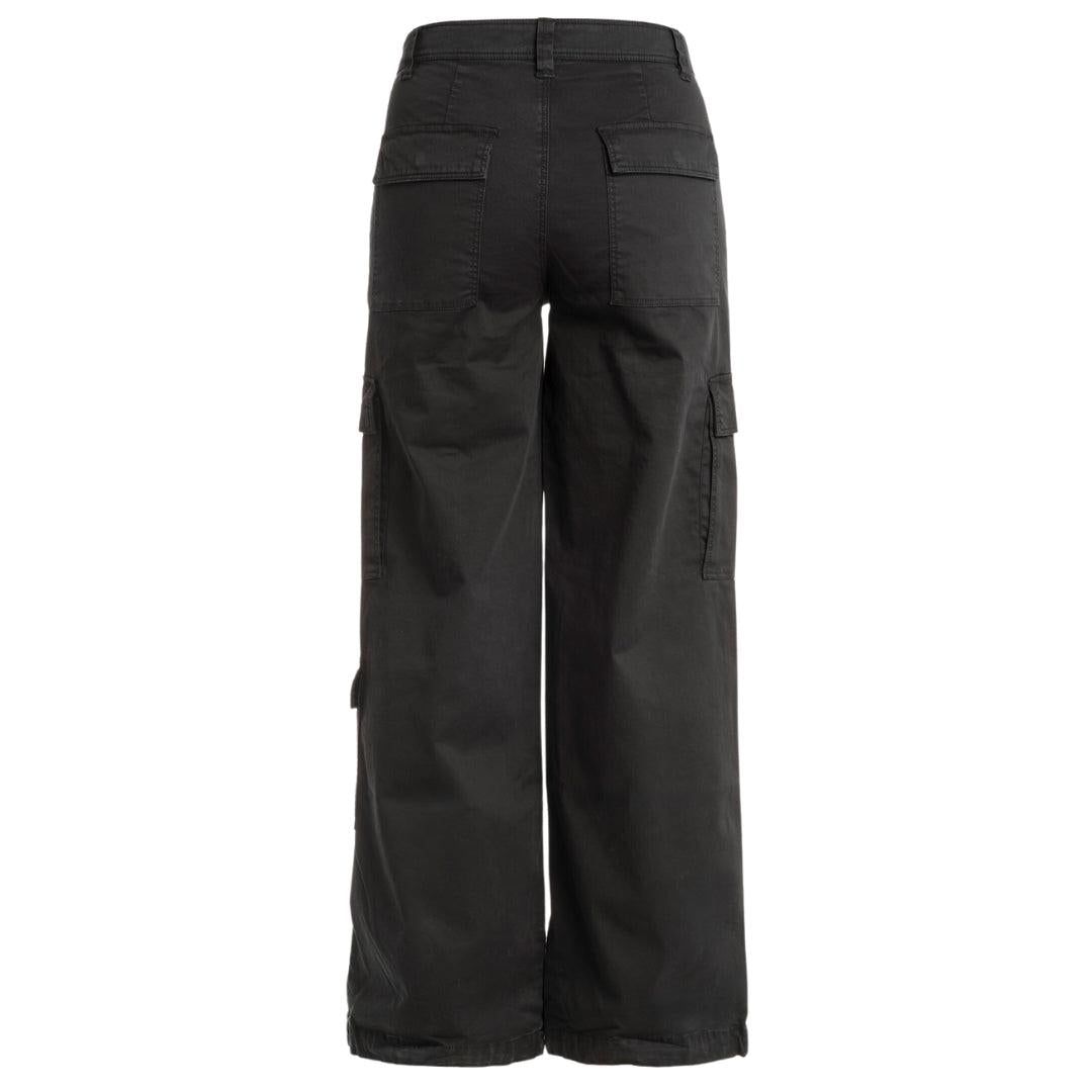 Black - Back - Parajumpers Womens-Ladies Lela Cargo Trousers