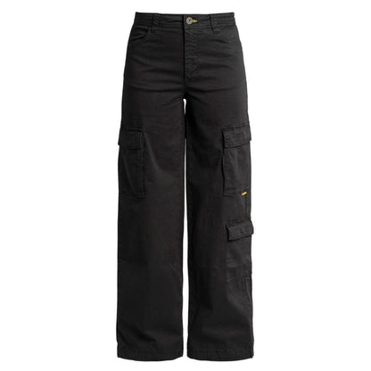 Black - Front - Parajumpers Womens-Ladies Lela Cargo Trousers