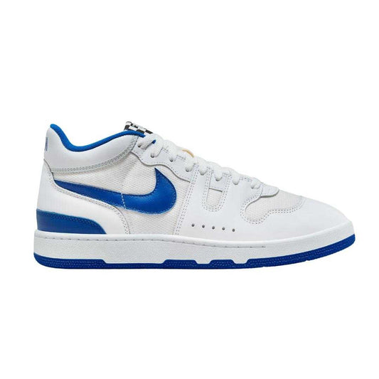 White-Blue - Front - Nike Mens Attack Leather Trainers