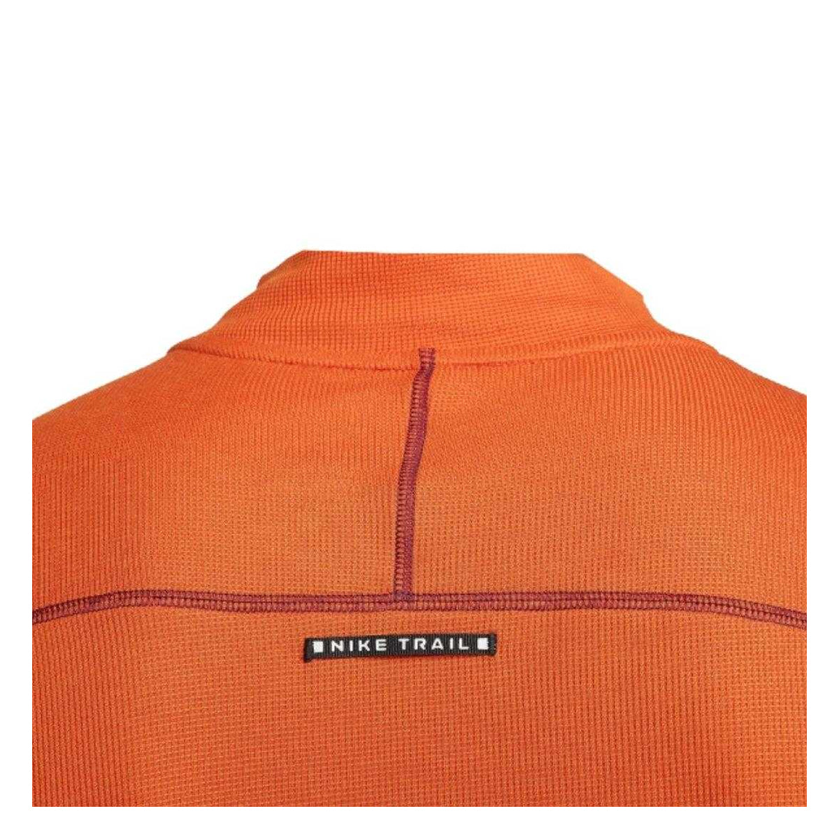 Campfire Orange-Night Maroon - Side - Nike Mens Trail Dri-FIT Long-Sleeved Running Top