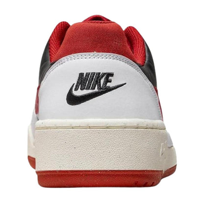 White-Red - Lifestyle - Nike Mens Full Force Leather Low Trainers
