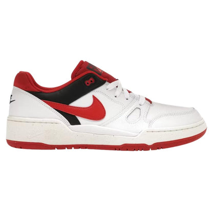 White-Red - Front - Nike Mens Full Force Leather Low Trainers