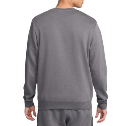 Grey - Back - Nike Mens Swoosh Logo Sweatshirt