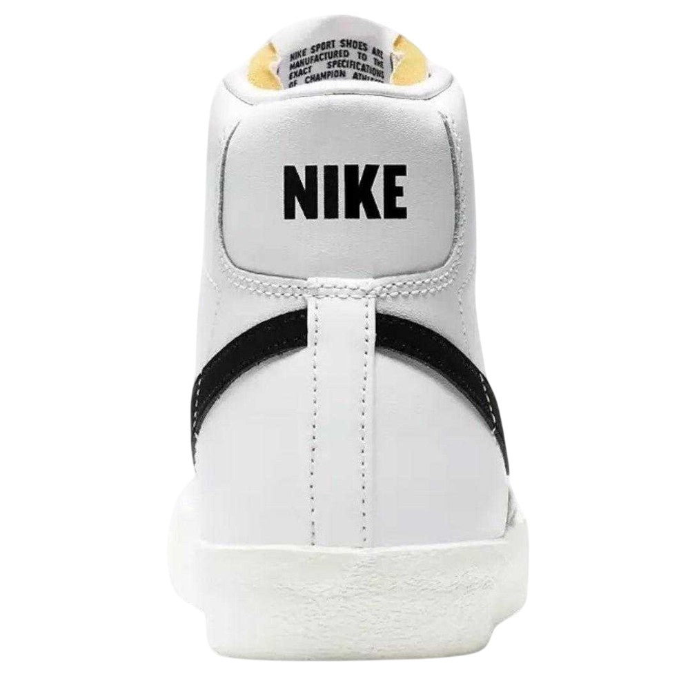 White-Black - Back - Nike Unisex Adult Blazer 77 Leather Mid Cut Trainers