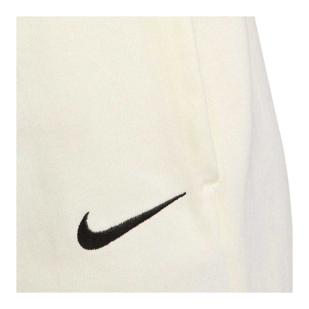Cream - Side - Nike Womens-Ladies Jersey High Rise Loose Fit Shorts