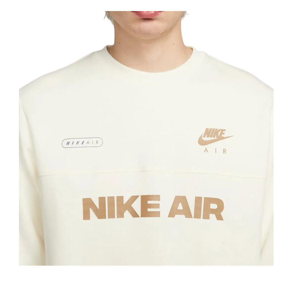 White - Side - Nike Mens Air Large Logo Sweatshirt