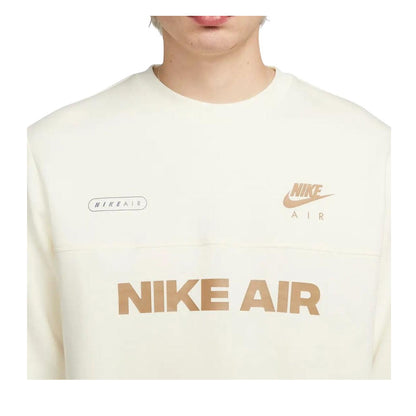 White - Side - Nike Mens Air Large Logo Sweatshirt