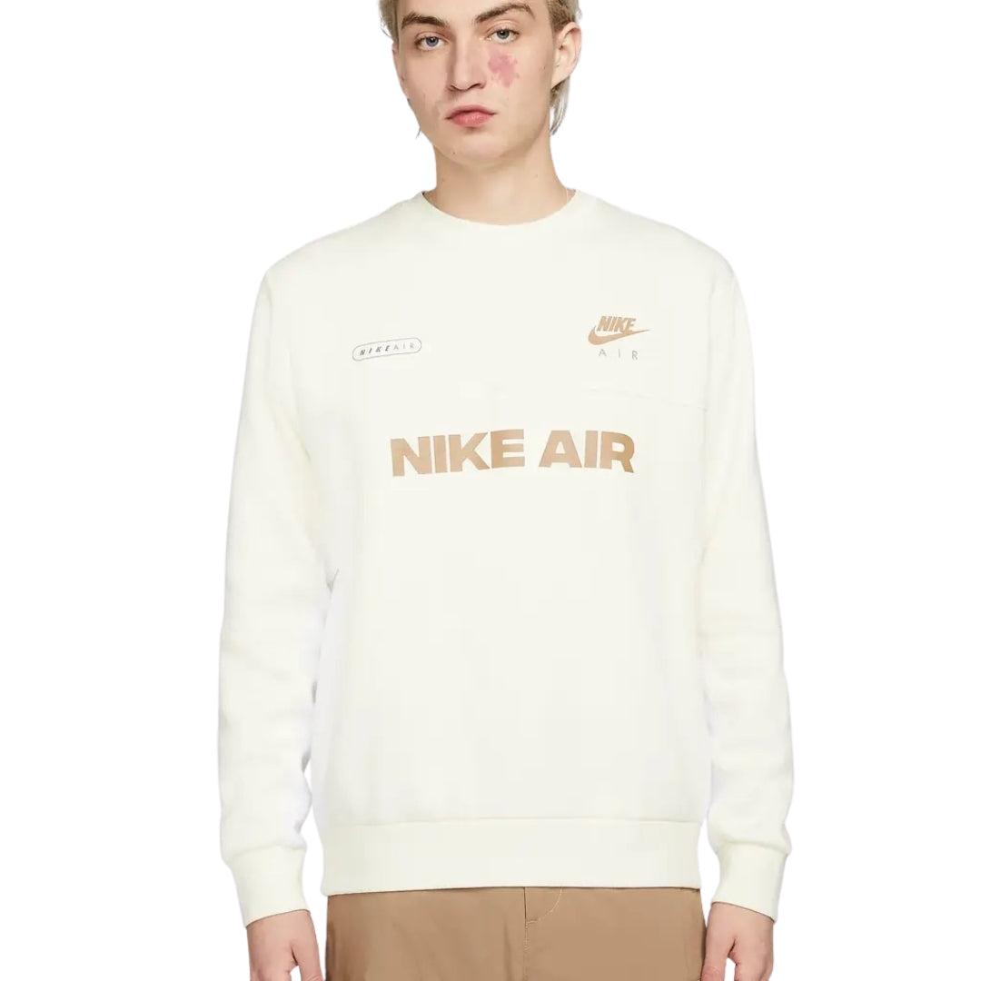 White - Lifestyle - Nike Mens Air Large Logo Sweatshirt