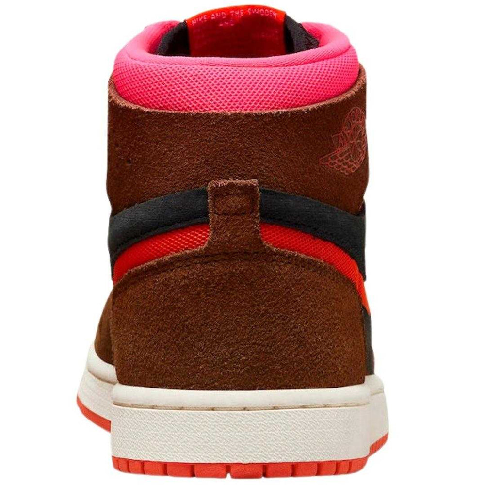Brown-Black-Pink - Back - Nike Unisex Adult Air Jordan 2 Zoom Air Comfort 2 Suede Trainers