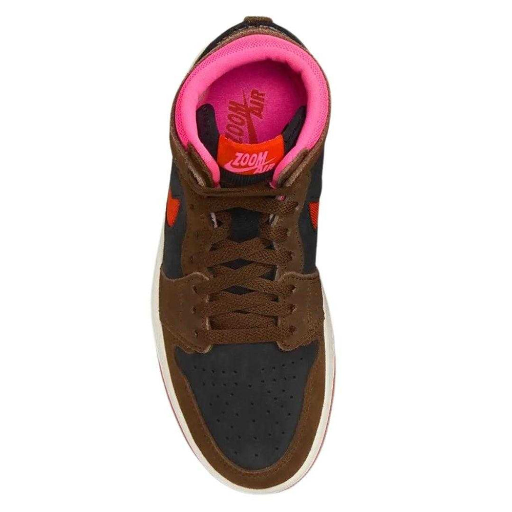 Brown-Black-Pink - Lifestyle - Nike Unisex Adult Air Jordan 2 Zoom Air Comfort 2 Suede Trainers
