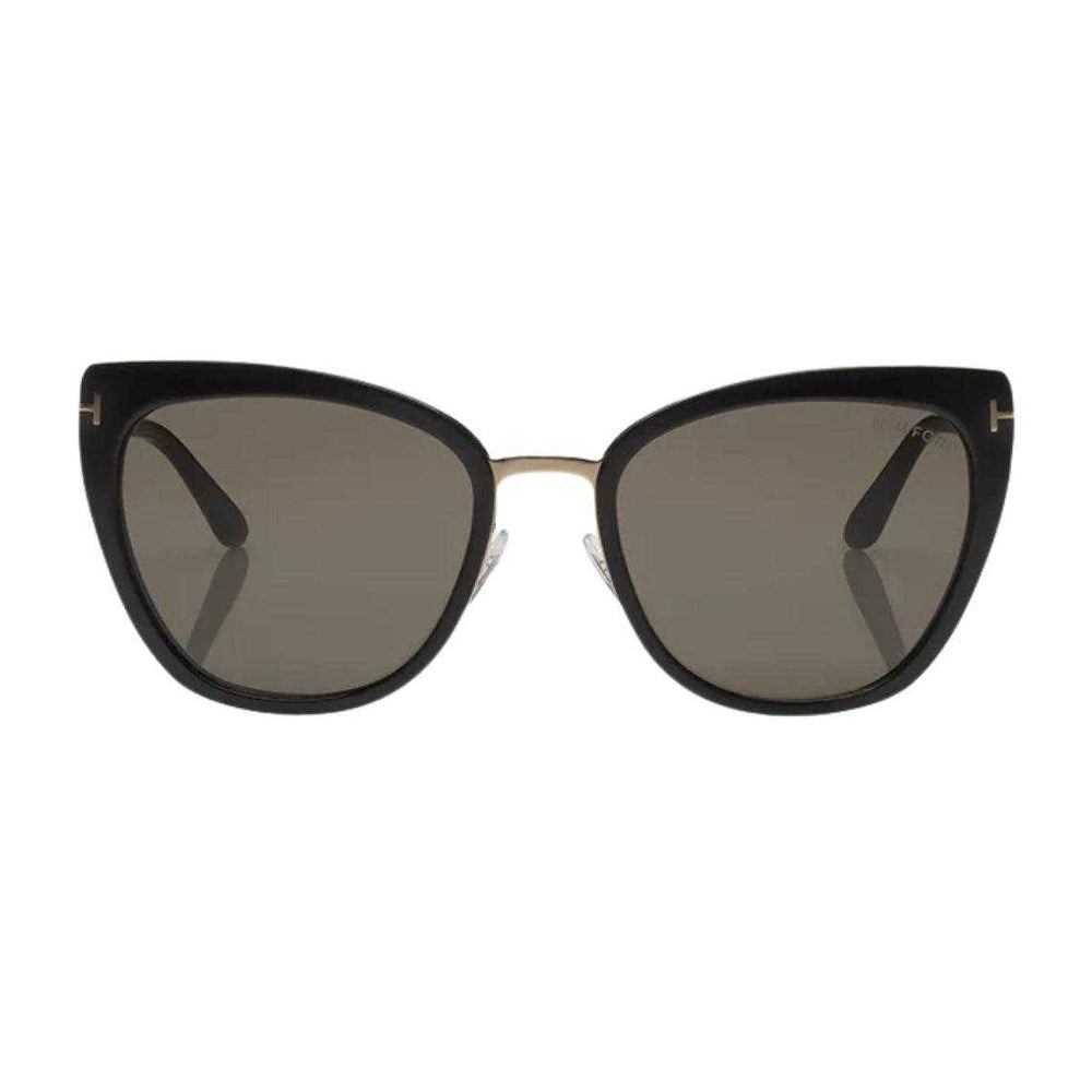 Rose Gold Shiny - Front - Tom Ford Womens-Ladies Simona Smoke Sunglasses