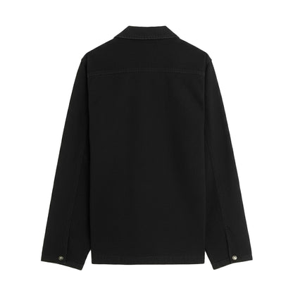 Black - Back - Nike Mens Plain Overshirt