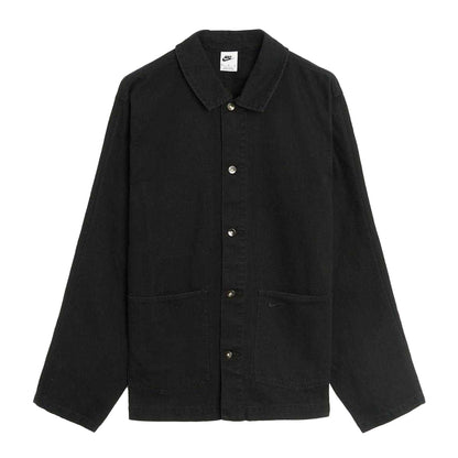 Black - Front - Nike Mens Plain Overshirt