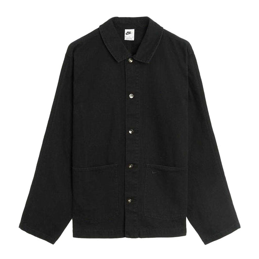 Black - Front - Nike Mens Plain Overshirt