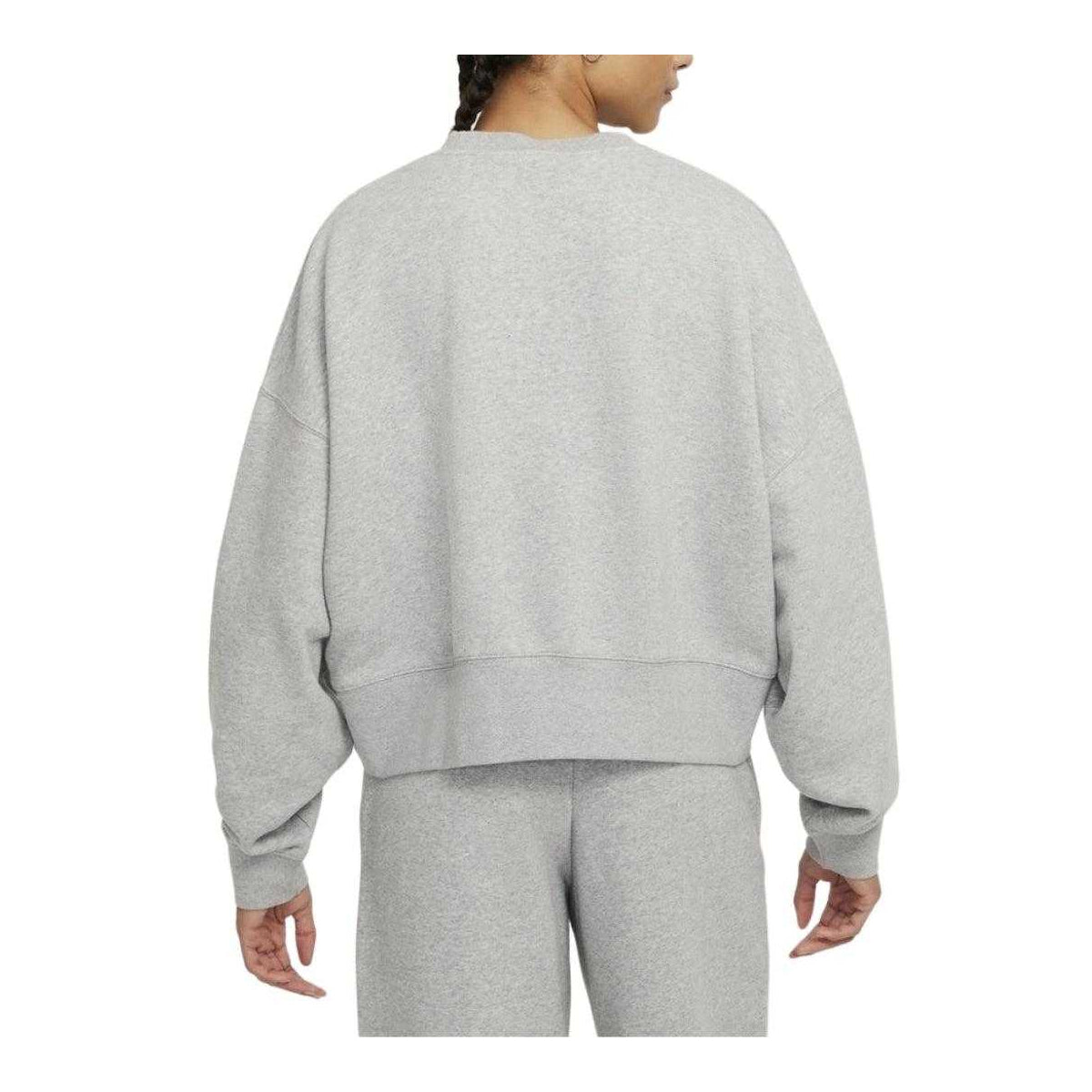Grey - Back - Nike Womens-Ladies Swoosh Logo Sweatshirt