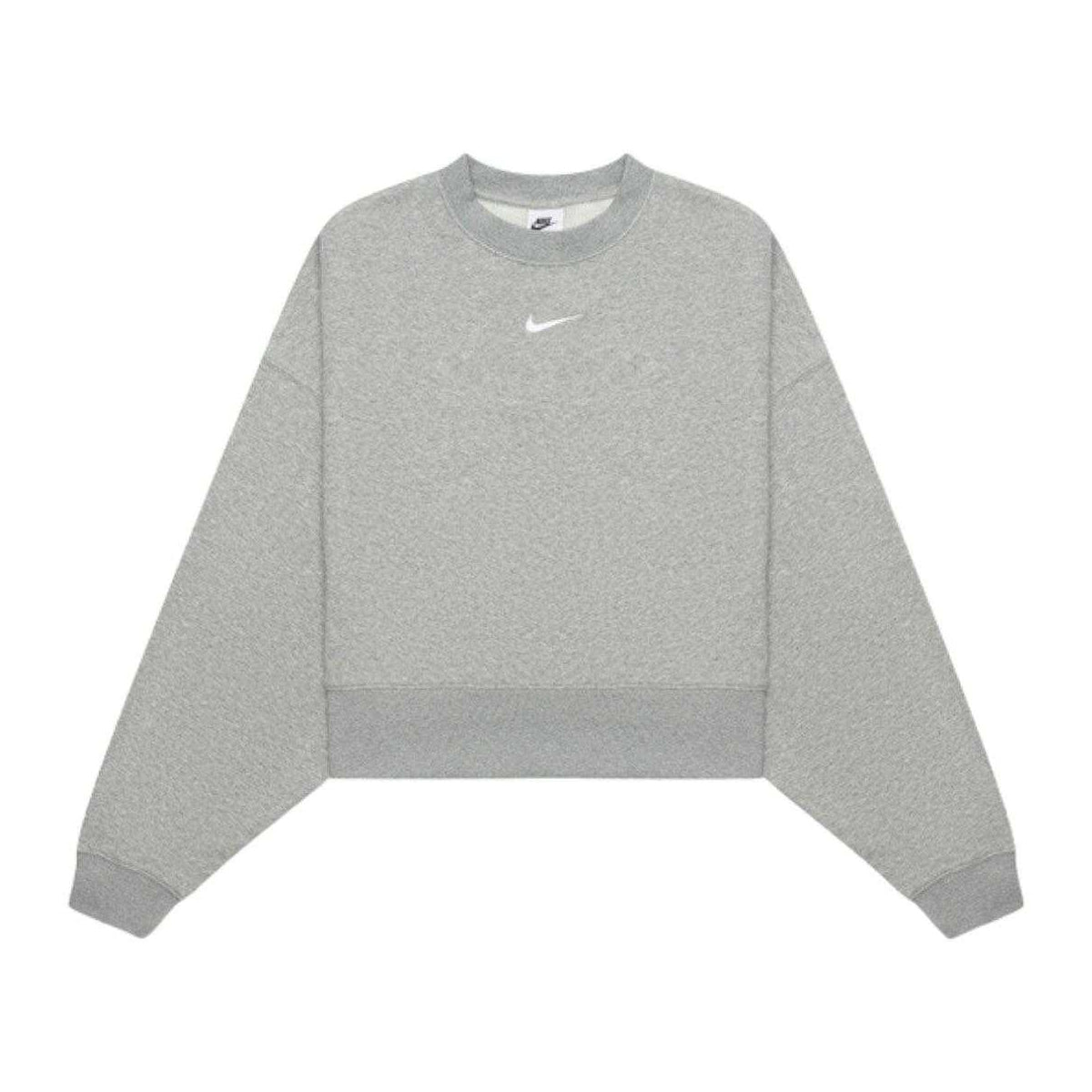 Grey - Front - Nike Womens-Ladies Swoosh Logo Sweatshirt