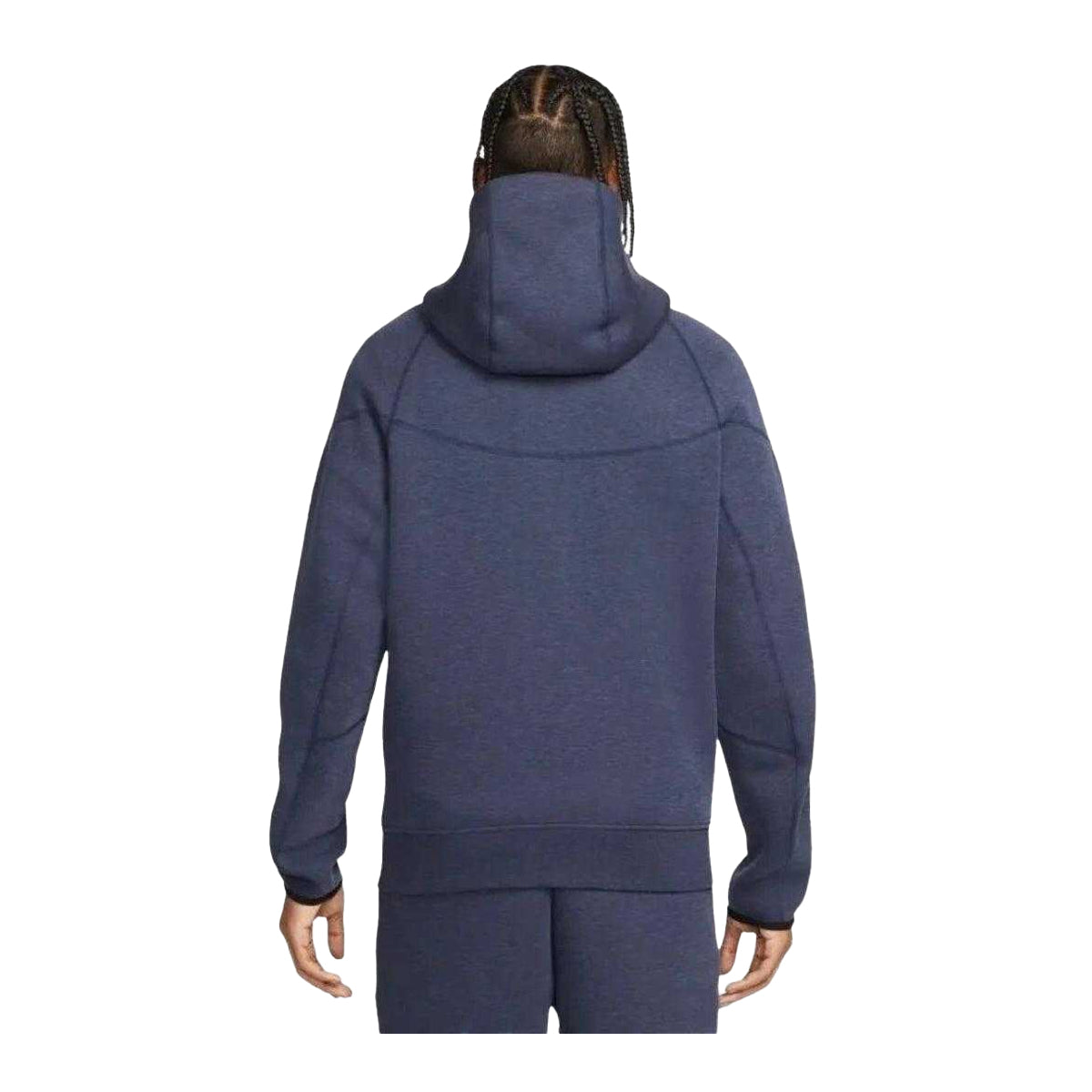 Navy Blue - Back - Nike Mens Full Zip Hoodie