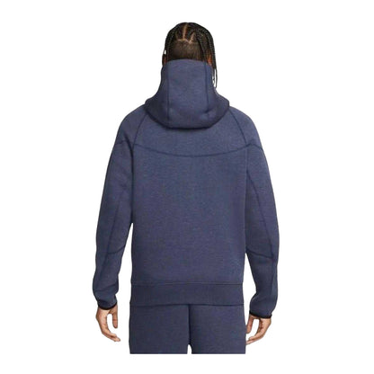 Navy Blue - Back - Nike Mens Full Zip Hoodie