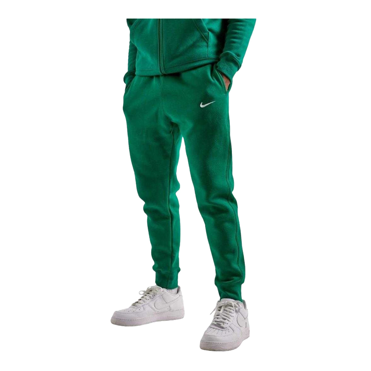 Dark Green - Back - Nike Mens Sportswear Club Fleece Jogging Bottoms