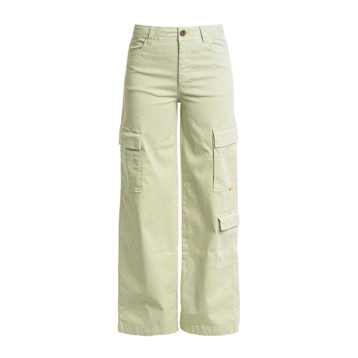 Cream - Front - Parajumpers Womens-Ladies Lela Nile Cargo Trousers