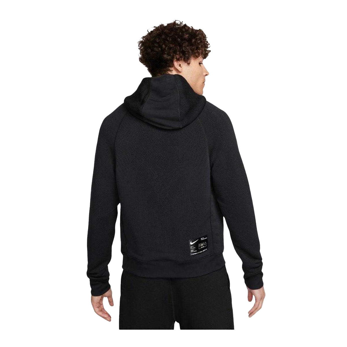 Black - Back - Nike Mens Axis Performance System Therma-Fit Hoodie
