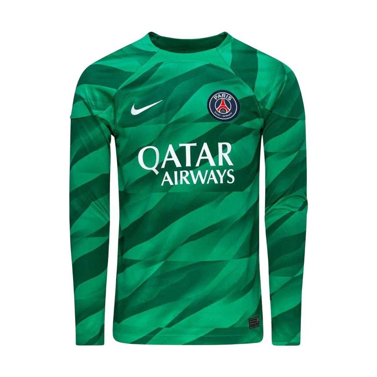 Green - Front - Nike Mens Paris Saint Germain FC Long-Sleeved Goalkeeper Jersey