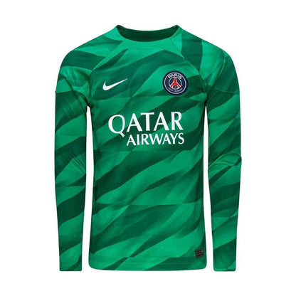 Green - Front - Nike Mens Paris Saint Germain FC Long-Sleeved Goalkeeper Jersey