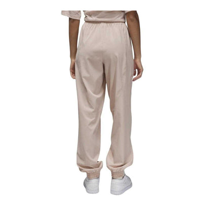 Beige - Back - Nike Womens-Ladies Jordan Logo Loose Fit Jogging Bottoms