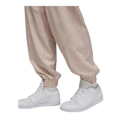 Beige - Lifestyle - Nike Womens-Ladies Jordan Logo Loose Fit Jogging Bottoms
