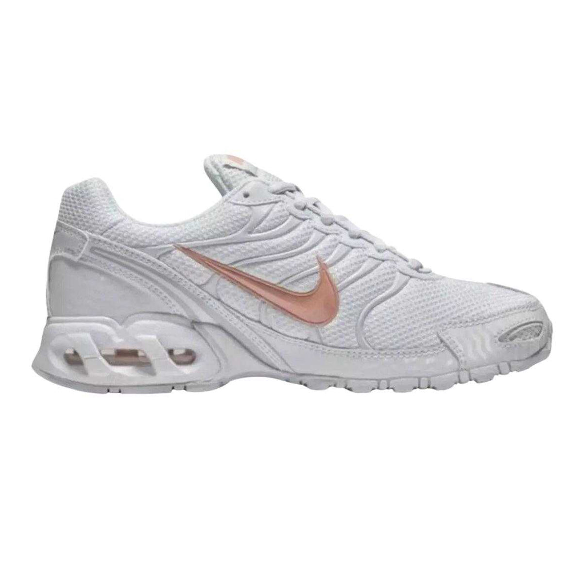 White-Rose Gold - Front - Nike Womens-Ladies Air Max Torch 4 Leather Trainers