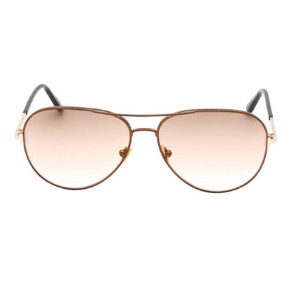 Dark Brown - Front - Tom Ford Mens Clark Sunglasses