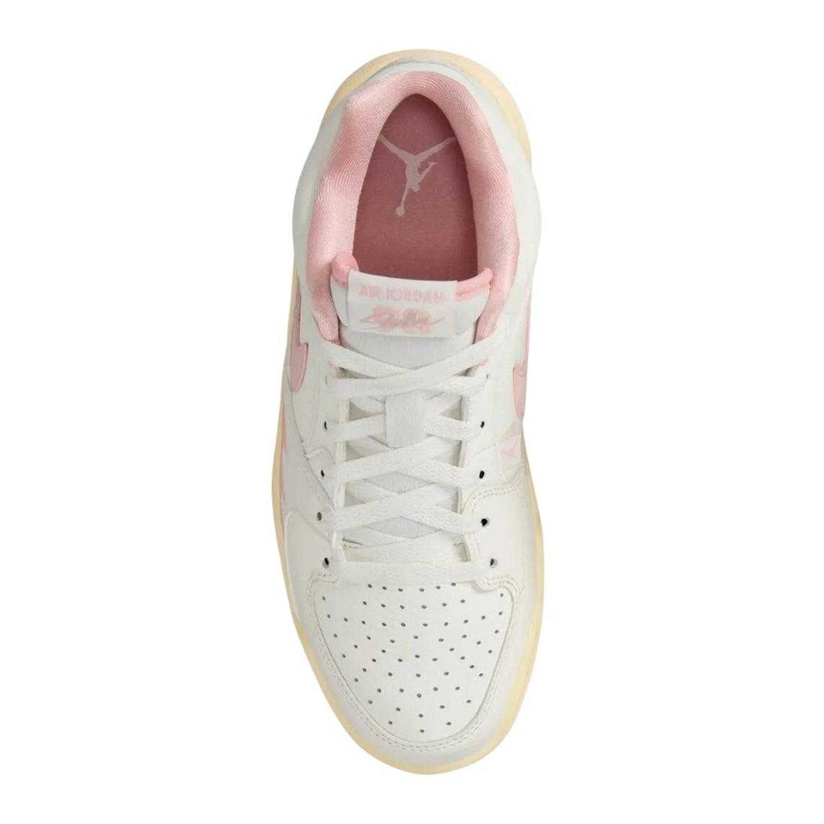 White-Pink - Lifestyle - Nike Womens-Ladies Jordan Stadium 90 Leather Trainers