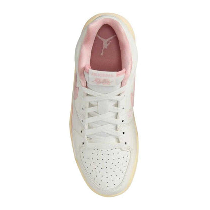 White-Pink - Lifestyle - Nike Womens-Ladies Jordan Stadium 90 Leather Trainers