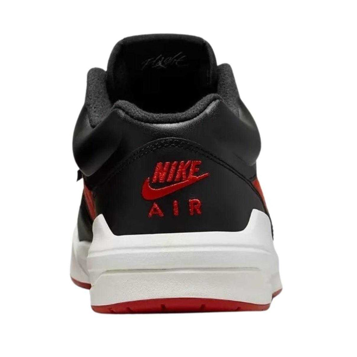 Black-Red - Back - Nike Womens-Ladies Jordan Stadium 90 Swoosh Leather Trainers
