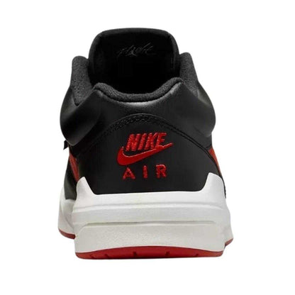 Black-Red - Back - Nike Womens-Ladies Jordan Stadium 90 Swoosh Leather Trainers