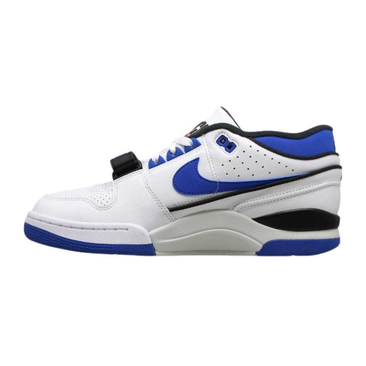 White-Blue - Side - Nike Mens Air Alpha Force 88 Leather Trainers