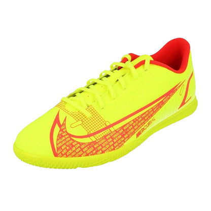 Volt-Bright Crimson - Back - Nike Mens Mercurial Vapour 14 Club Indoor Football Shoes