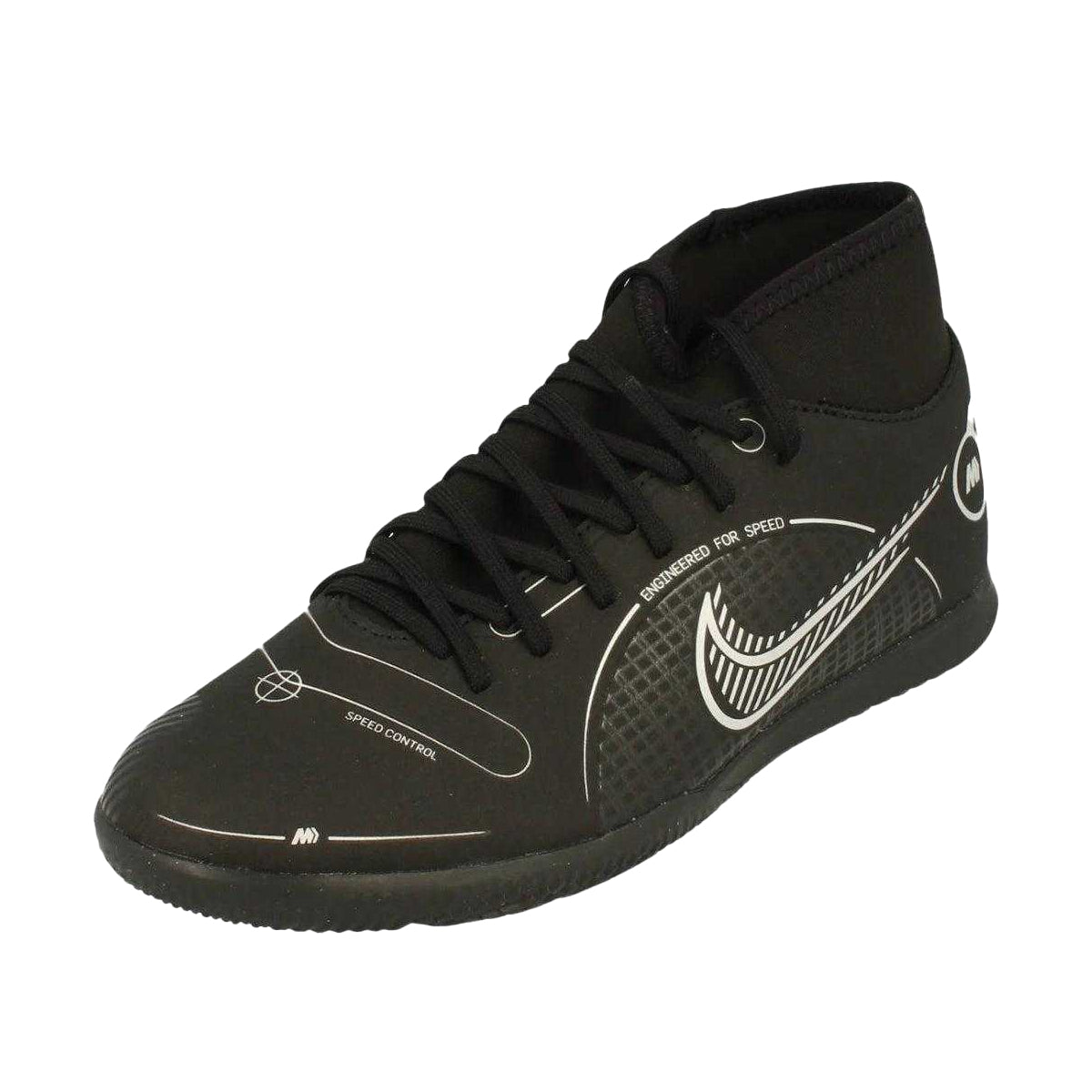 Black - Side - Nike Mens Mercurial Superfly 8 Club Indoor Football Shoes