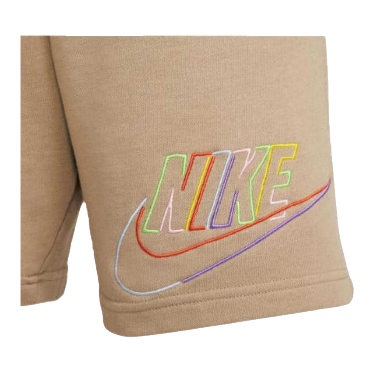 Light Tan - Side - Nike Mens Swoosh Logo Shorts