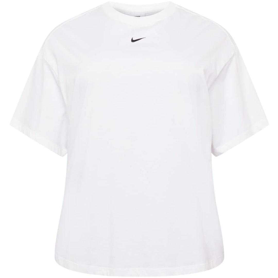 White - Front - Nike Womens-Ladies Small Logo Plus T-Shirt