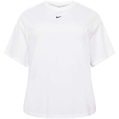 White - Front - Nike Womens-Ladies Small Logo Plus T-Shirt