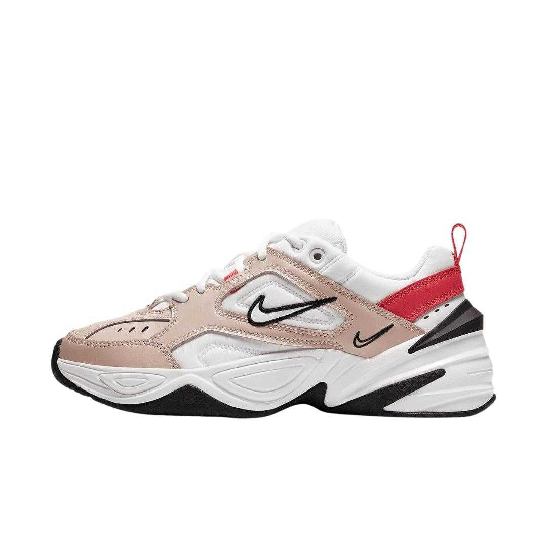 Stone-White-Track Red - Lifestyle - Nike Womens-Ladies M2K Tekno Leather Trainers