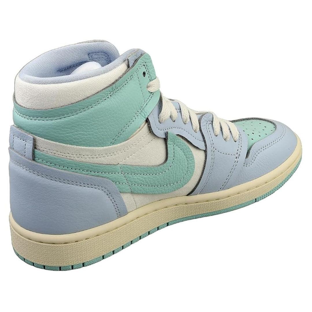 Light Blue - Side - Nike Womens-Ladies Air Jordan 1 Leather High-top Trainers